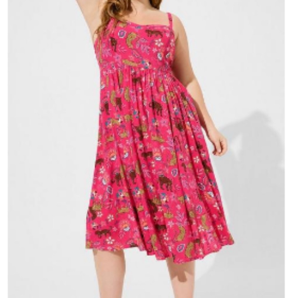 TORRID  leopard pink dress NWT